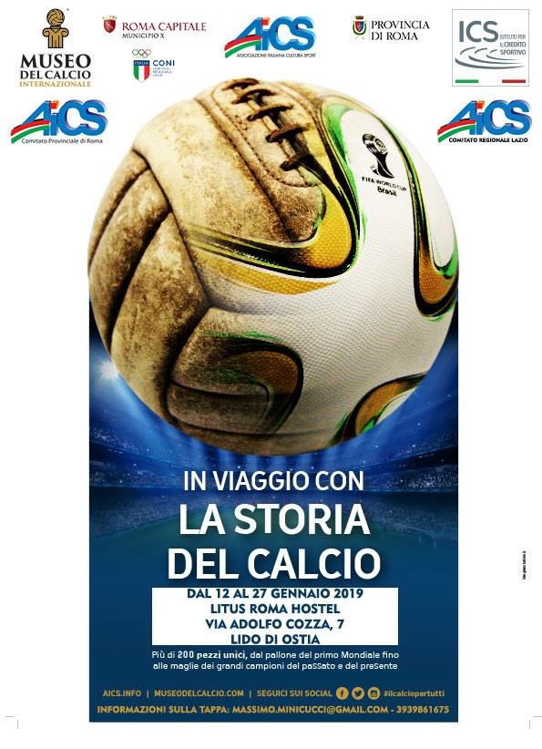 IL MUSEO ITINERANTE “IN VIAGGIO CON LA STORIA DEL CALCIO” SBARCA AD OSTIA
