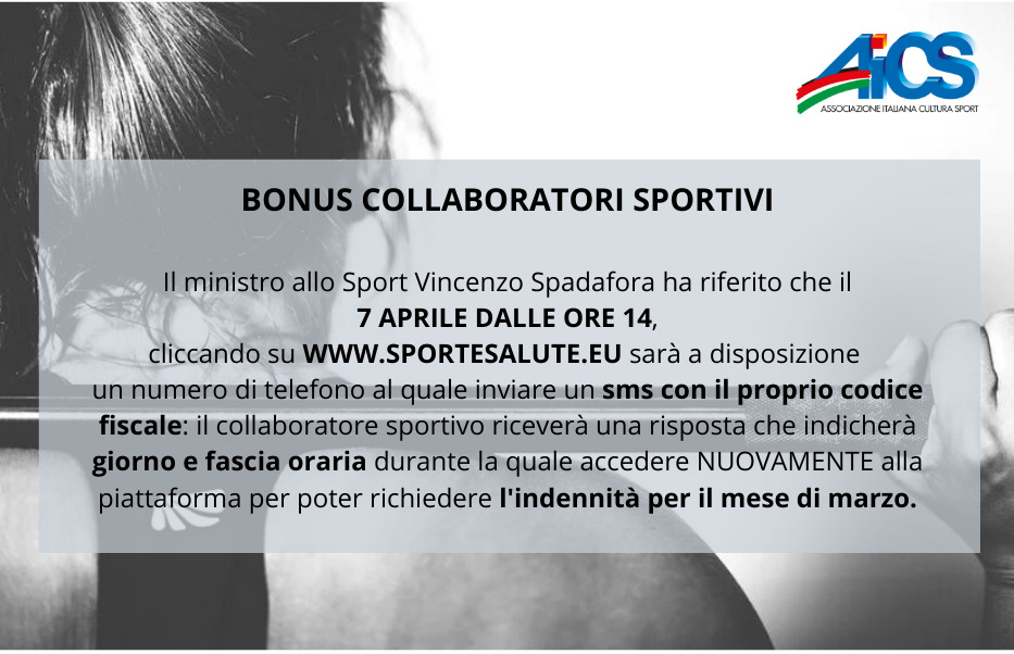 ⚠️ FINALMENTE LE INDICAZIONI PER LA RICHIESTA DEL BONUS DI 600 EURO PER I COLLABORATORI SPORTIVI ⚠️