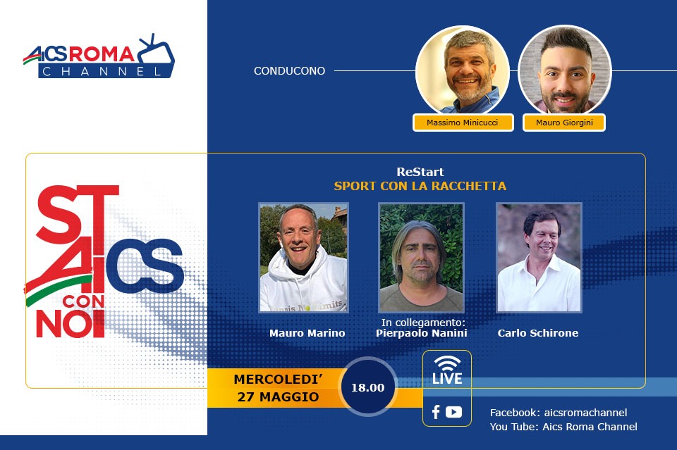 Domani la quarta puntata di “Stai con noi AICS”, il nuovo programma web dell’AICS Roma