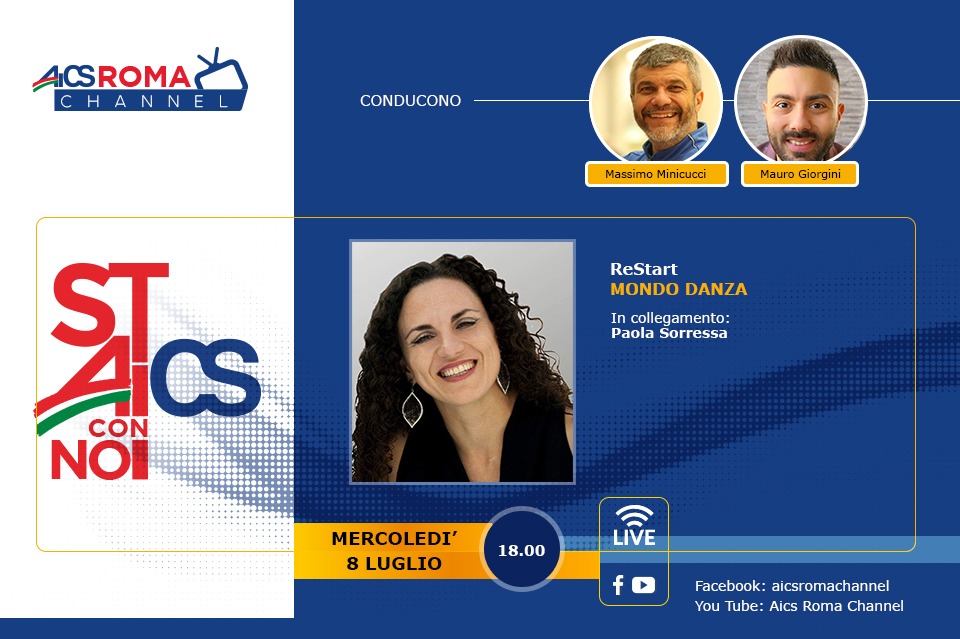 Oggi la decima puntata di “Stai con noi AICS”, il nuovo programma web dell’AICS Roma