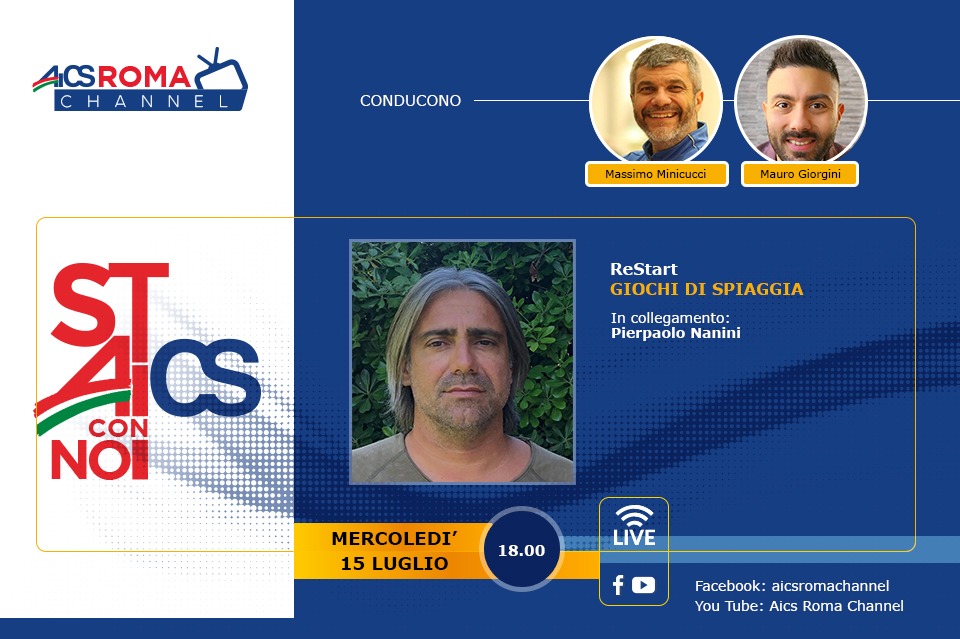 Domani l’undicesima puntata di “Stai con noi AICS”, il nuovo programma web dell’AICS Roma