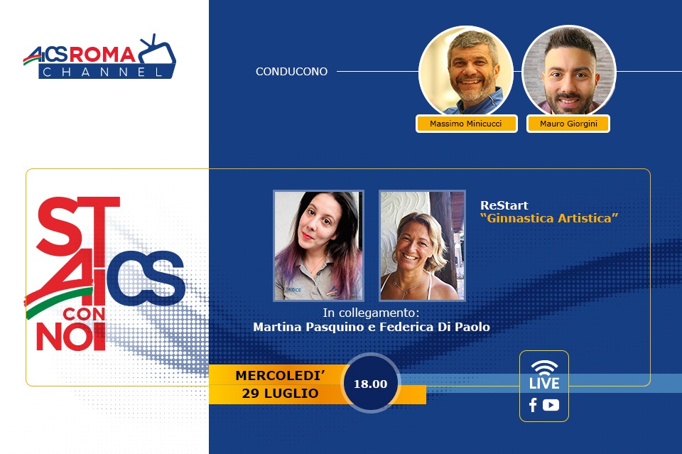 Mercoledì la tredicesima puntata di “Stai con noi AICS”, il nuovo programma web dell’AICS Roma