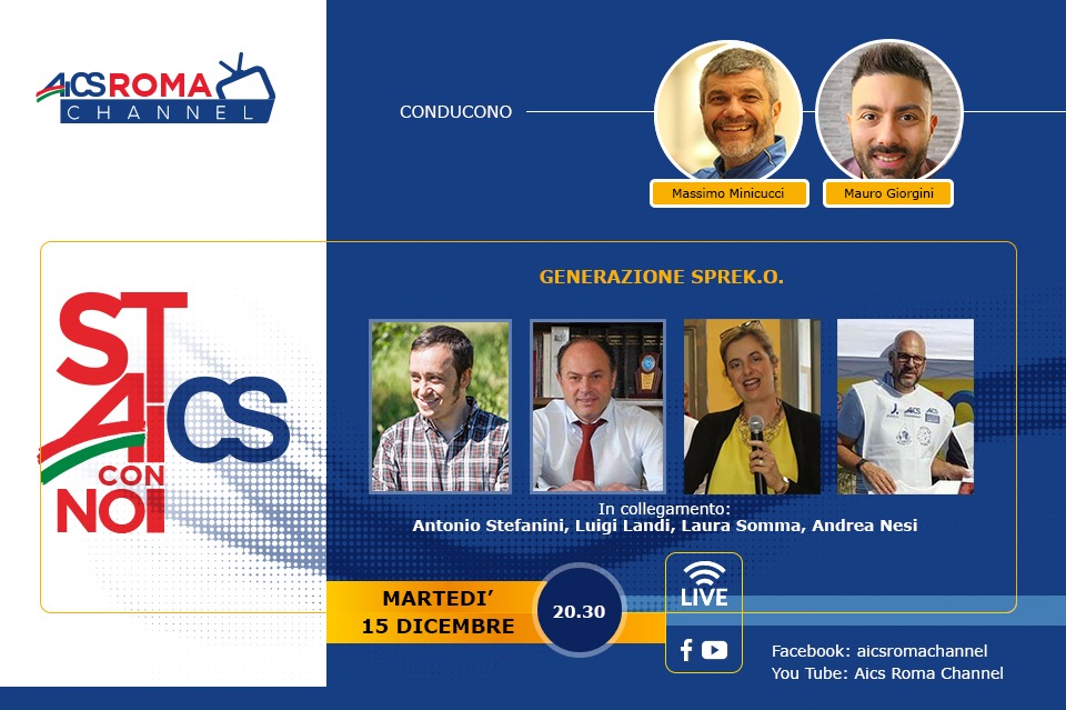Torna “Stai con noi AICS”, il programma web dell’AICS Roma