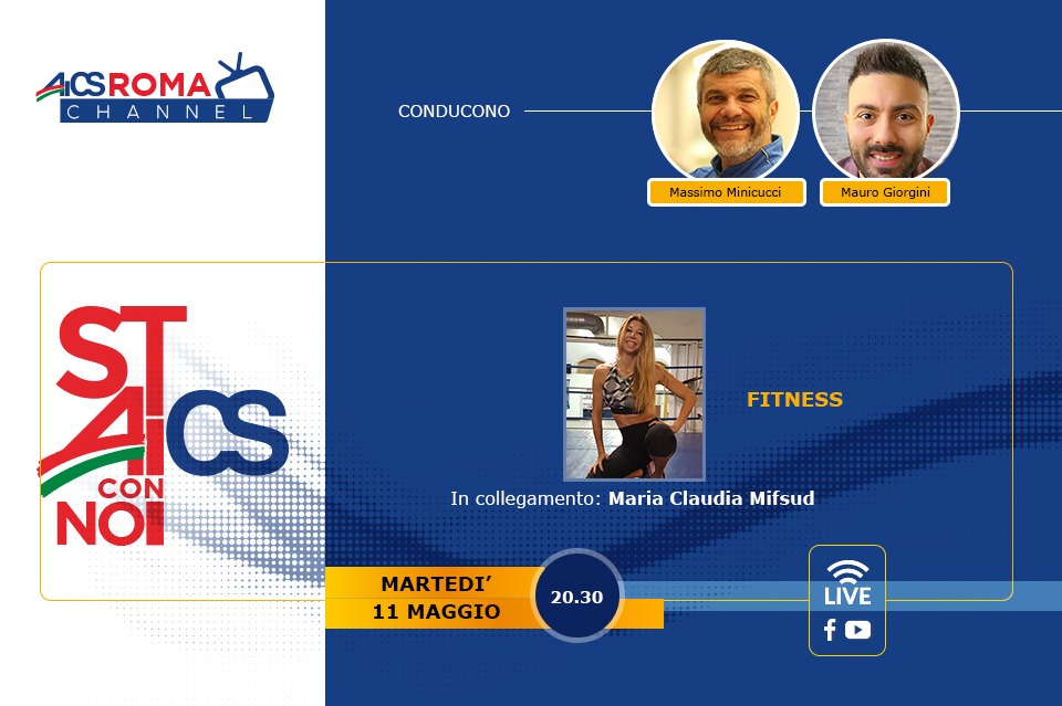 Domani si torna a parlare di fitness a “Stai con noi AICS”